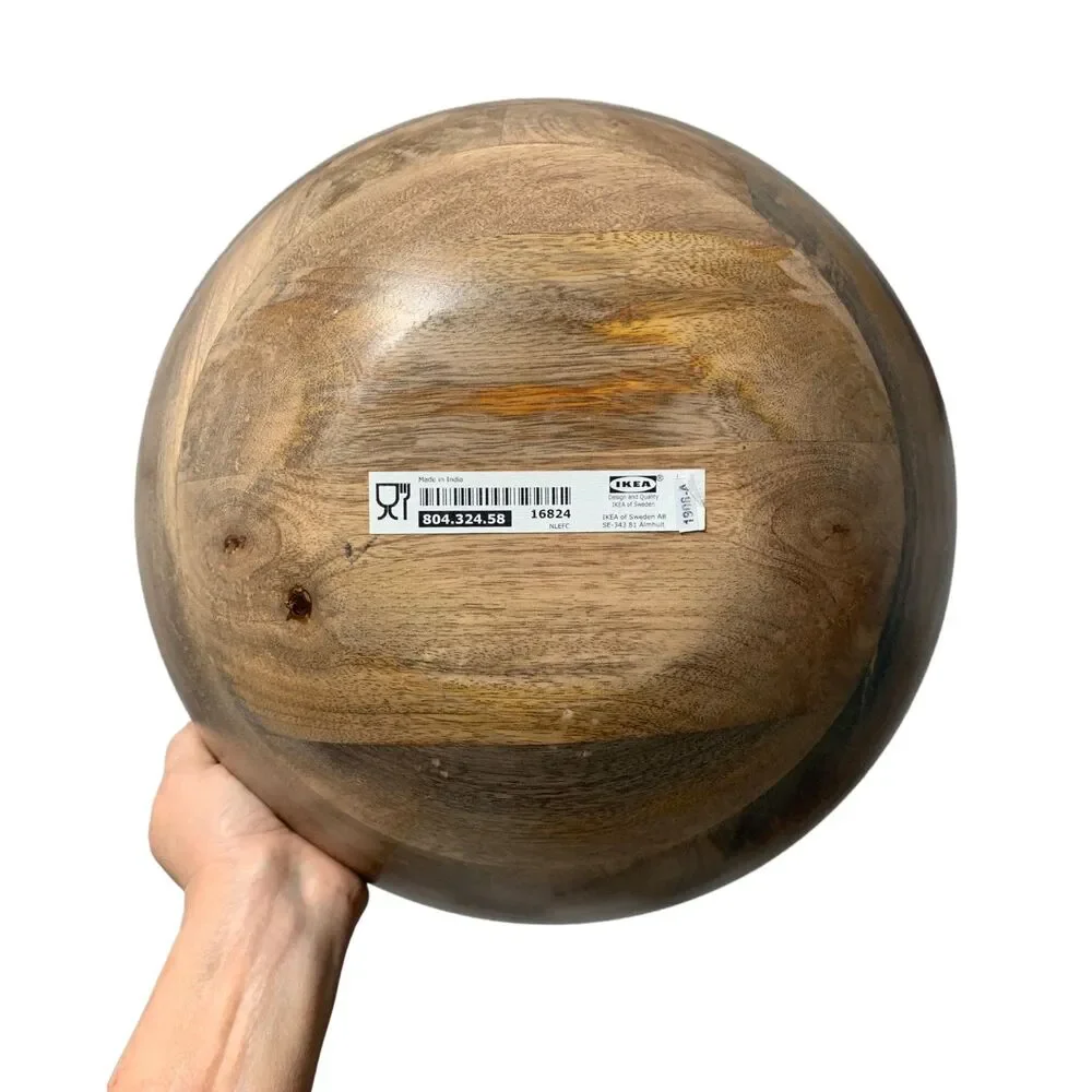 IKEA 804.324.58 Large Wooden Bowl 13